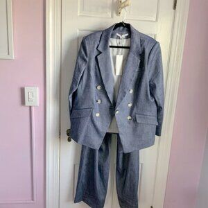 Veronica Beard Blue Classic Suit